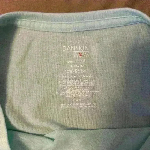 Danskin Now women’s mint green dri more yoga tshirt size XXL - Picture 2 of 7